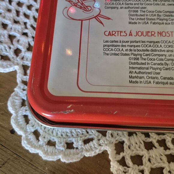 COCA COLA Nostalgia Playing Cards in tin box - Coke 1998 - Picture 12 of 14